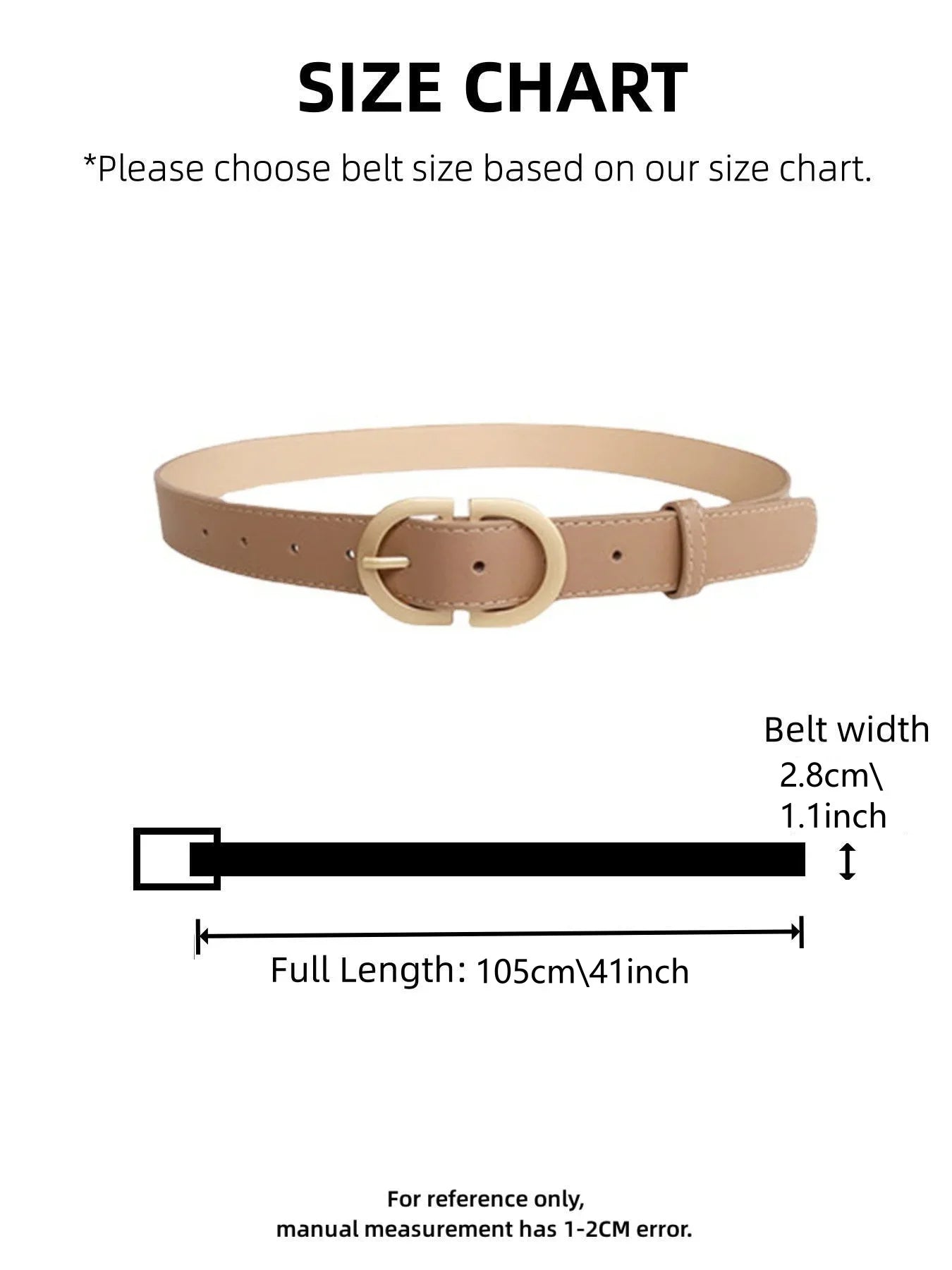 1pc Women's belt fashion trend alloy needle buckle shape simple PU leather decorative waistband students daily casual wear