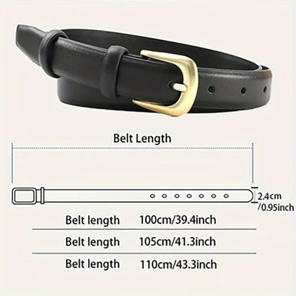 DINISITON 1 piece belt ladies fashion simple belt decorative black with jeans belt suitable for daily wear and use