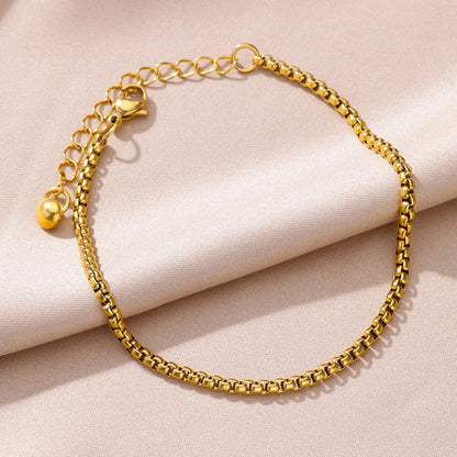 Anklets for Women Summer Beach Accessories Stainless Steel Imitation Pearl Chain Anklet Gold Color Leg Bracelets Bodychain Gifts