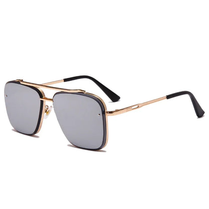 New Fashion Classic Square Sunglasses Cool Men Vintage Brand Design Metal Sun Glasses Women Shades UV400 Oculos De Sol