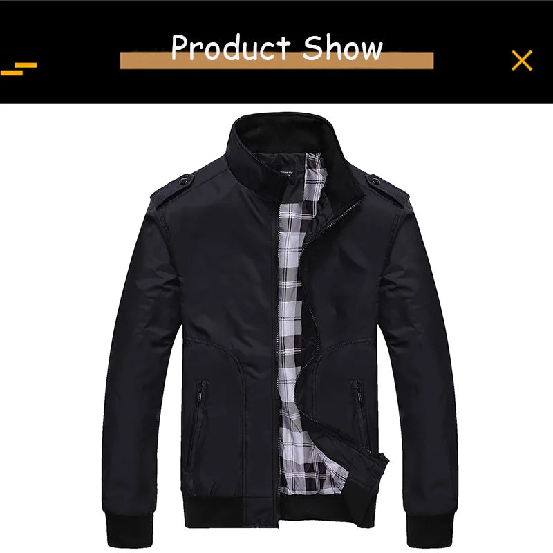 2025 New Spring Men Outdoor Brand Stand Collar Soft Jacket Men Autumn Solid Color Casual Fashion Jacket Coat Male Clothing Hots