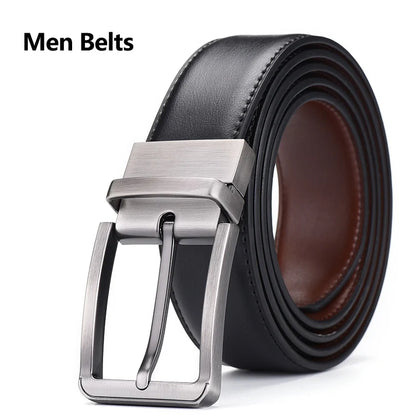 Ciartuar Leather Belts for Men High Quality Designer Brand Male Belt Luxury Mens Belts Strap Men's Gift Simple Belt Ceinture New