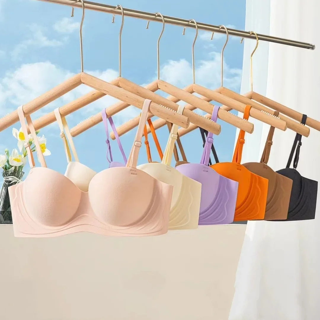 Strapless Bras Women Seamless Underwear Female Push Up Sexy Lingerie Wireless Solid Color Bras Comfort 3/4 Cup Brassiere