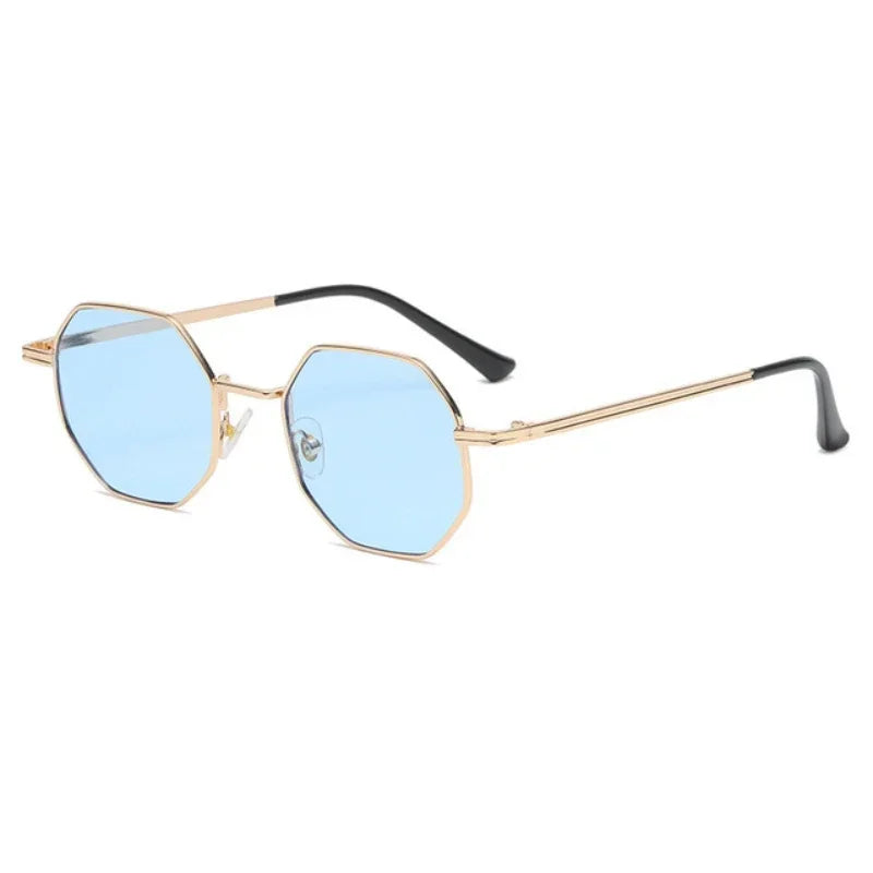 2024 New Fashion Metal Polygonal Sunglasses Classic Vintage Eyewear for Men Women INS Style Sunglasses Personalized Sun Glasses