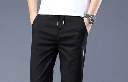 Summer Office Business Cotton Trousers For Men Tailoring Casual Pants Man Luxury Thin Vintage Long Trend Designer High Quality