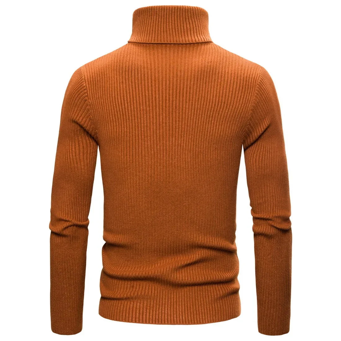 Autumn Winter New Men's Turtleneck Sweater Male Version Casual All-match Long Sleeved Stripes Knitted Sweater Pullover