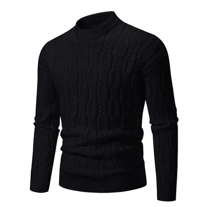 New Men's Crew Neck Sweater Soft Casual Sweaters for Men Autumn Classic Pullover Sweaters Mock Turtleneck Knitted Streetwear