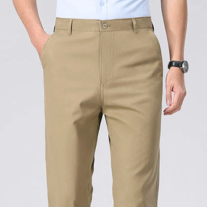 Mens Chino Pants Business Casual Dress Pants Spring Summer Autumn Trousers Lightweight Comfy Pants with Pockets