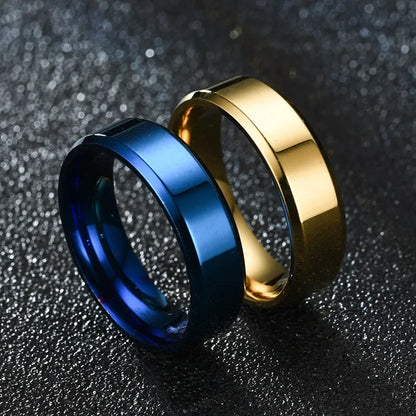 Fashion Charm Jewelry Ring for Men Women Stainless Steel Black Rings Wedding Engagement Band Quality Matte Male Jewelry