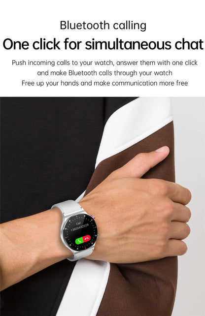 LIGE ECG+PPG Bluetooth Call Smart Watch 2023 Men AMOLED Full Touch Sports NFC Watches Men Smartwatch Waterproof For Android Ios