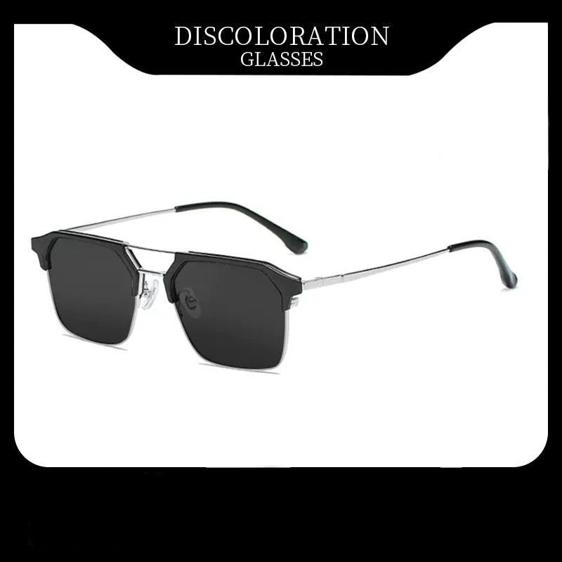 Half Frame Myopia Glasses Sunglasses Men with Degree Driving Special Vintage Sun Eyewear Anti Strong Light Anti UV Sunglass gg