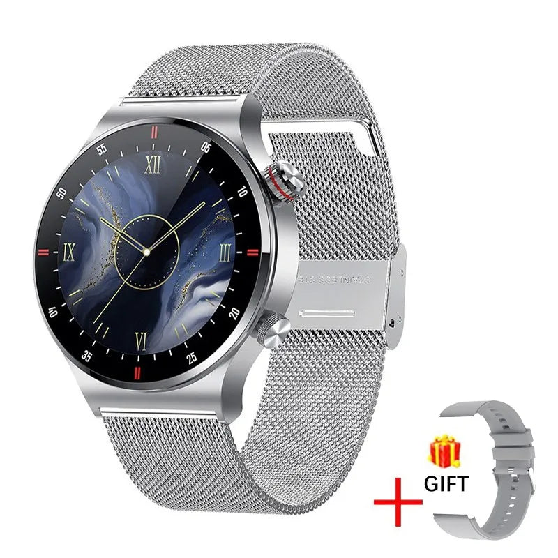 LIGE ECG+PPG Bluetooth Call Smart Watch 2025 Men AMOLED Full Touch Sports NFC Watches Men Smartwatch Waterproof For Android Ios