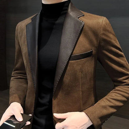 Men's Suit Jackets High Quality Slim Fit Male Blazer Thin New In Original Clothing Menswear Korean Style Coat Clothes Handsome