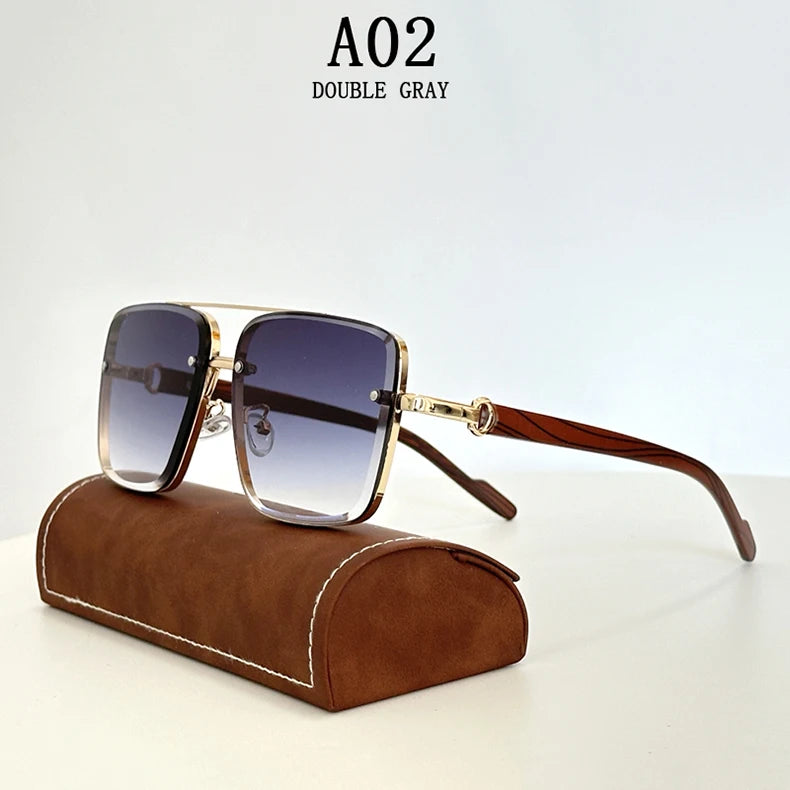 2025 Sunglasses For Men Square Sunglasses Women Trendy Luxe Vintage Fashion Glasses Retro Steampunk Shades Gafas De Sol Hombre