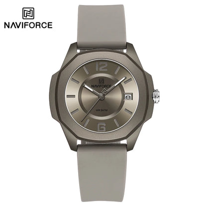 New Style Female Wristwatch NAVIFORCE Casual Sports Quartz Calendar Waterproof and Shockproof Watches for Women Clocks for Gifts