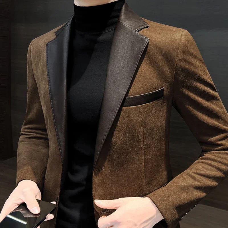 Men's Suit Jackets High Quality Slim Fit Male Blazer Thin New In Original Clothing Menswear Korean Style Coat Clothes Handsome