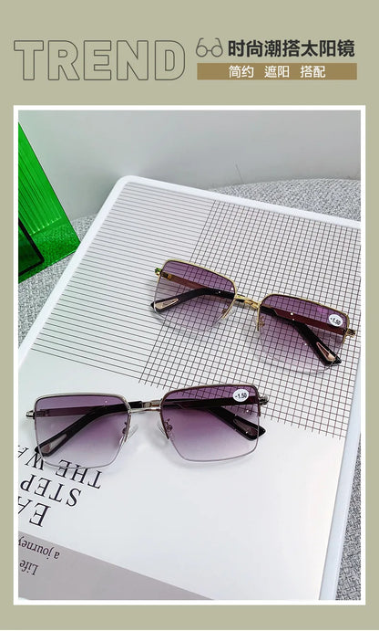 New Myopia Glasses Business Half Frame Anti Blue Light Glasses Man Fashion Myopia Glasses Diopter -1.0 To -4.0