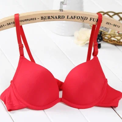 New Small Young Lady Bust Sexy Deep V Cup Bra For Women Push Up Lingerie Seamless Bralette Deep U Plunge Intimates Brassiere