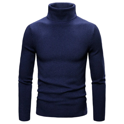 Autumn and Winter  Men's Turtleneck Sweater Male  Version Casual All-match Knitted  Sweater