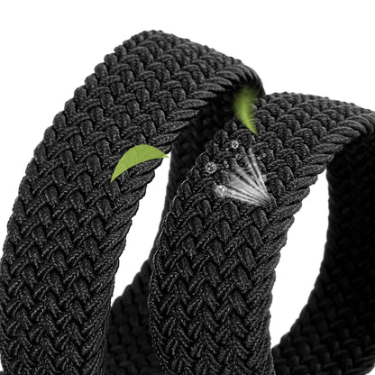 Non-hole Punch-free MEN'S AND WOMEN'S Woven Belt Elastic Stretch Canvas Belt Female Korean Style Versatile Student Pants Belt