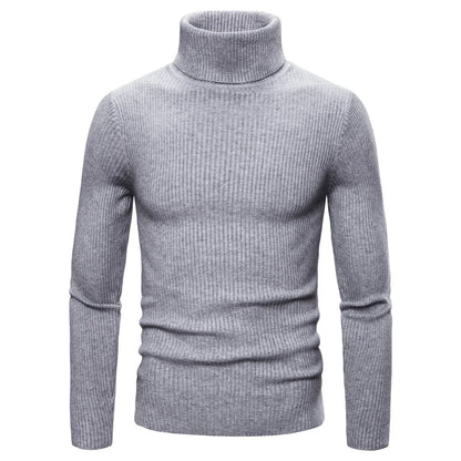 Autumn and Winter  Men's Turtleneck Sweater Male  Version Casual All-match Knitted  Sweater