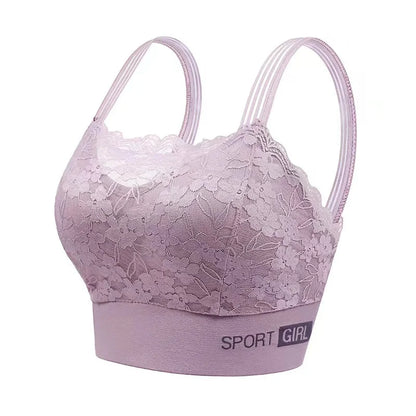 New Sexy Lace Ladies Bra Small Chest Gathered Anti-sagging Sports Beautiful Back Women's Underwear Shockproof Wrapped Chest