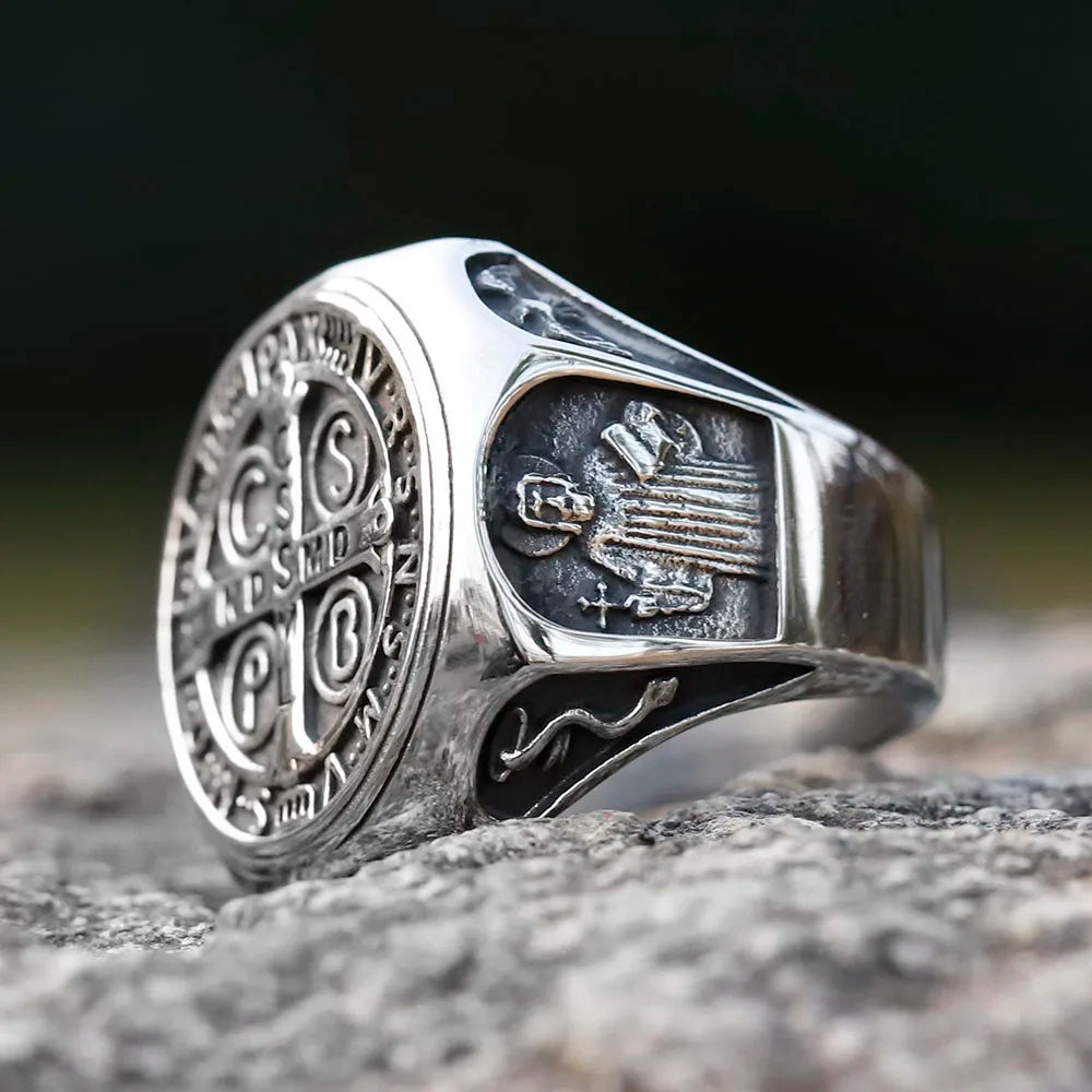 new Design 316L Stainless Steel High Polish Religious Men Ring CSSML Fashion Jewelry Gift Dropshipping