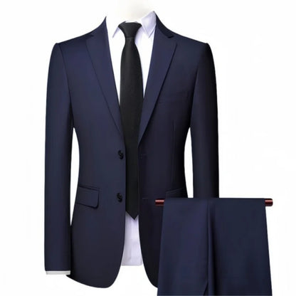 2025 Wedding Groom Suit for Men/Slim Fit 2-Piece(Blazer+pants)Breathable Groom Attire(Free Tie)Best Man, Party, Prom Ropa Hombre