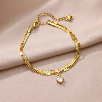 Anklets for Women Summer Beach Accessories Stainless Steel Imitation Pearl Chain Anklet Gold Color Leg Bracelets Bodychain Gifts