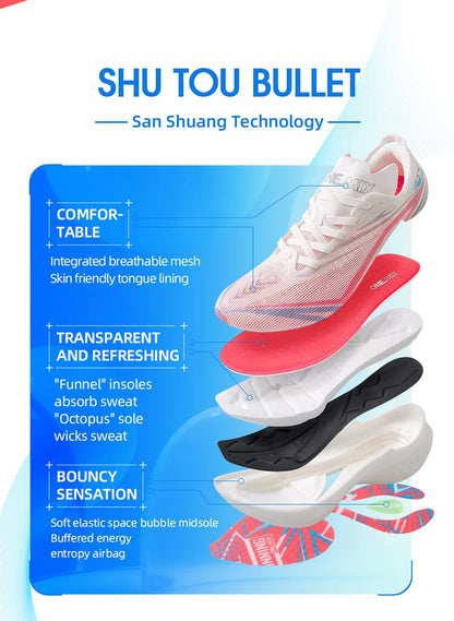 ONEMIX 2025 New Carbon Plate Marathon Running Shoe Pro Tests Stable Support For Shock-absorbing Ultralight Bounce Sneakers