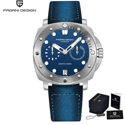 PAGANI DESIGN Men Automatic Mechanical Diver Watch, 200m Waterproof AR Sapphire Watch for Men, Top Brand Luxury Watch, PD1767