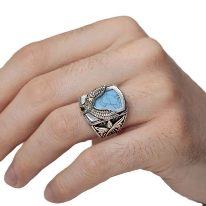 Men's Rings, Custom Creative Jewelry with Eagle Wings Flying