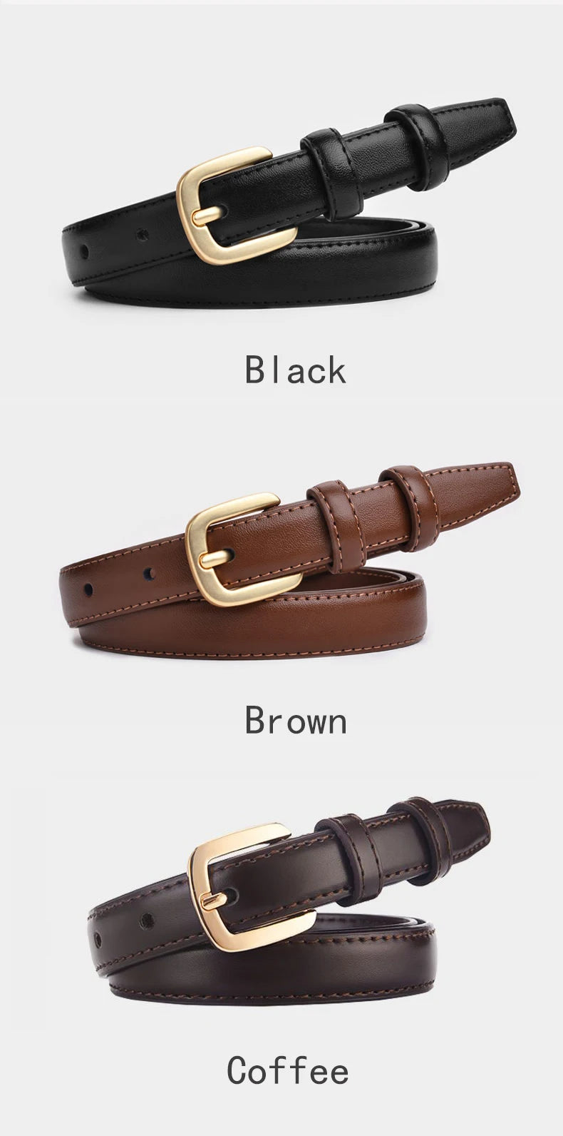 Fashion Women Belt Retro Needle Buckle Belt PU Leather Trend Belt High Quality Strap