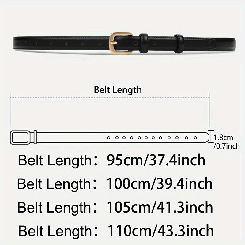 Fashion Women Belt Retro Needle Buckle Belt PU Leather Trend Belt High Quality Strap