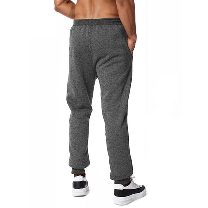 New Sweatpants Side Zipper Pockets Men Joggers Track Pants Elastic Waist Sport Casual Trousers Baggy Fitness Gym Clothing