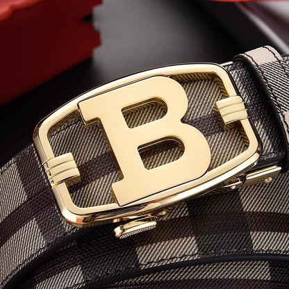 High Quality Leather Men Belt Luxury Brand Designer Waistband Suit Jeans Formal Wear Famous Brand Automatic buckle Belts