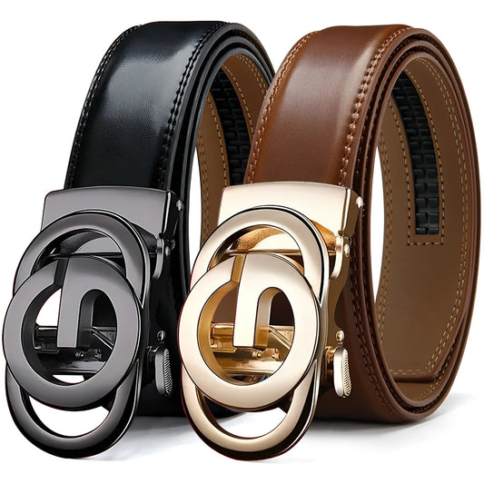 Famous Brand Men Belts Top Quality Genuine Luxury Leather Belts for Women Dress Metal Automatic Buckle Belt for Jeans Strap