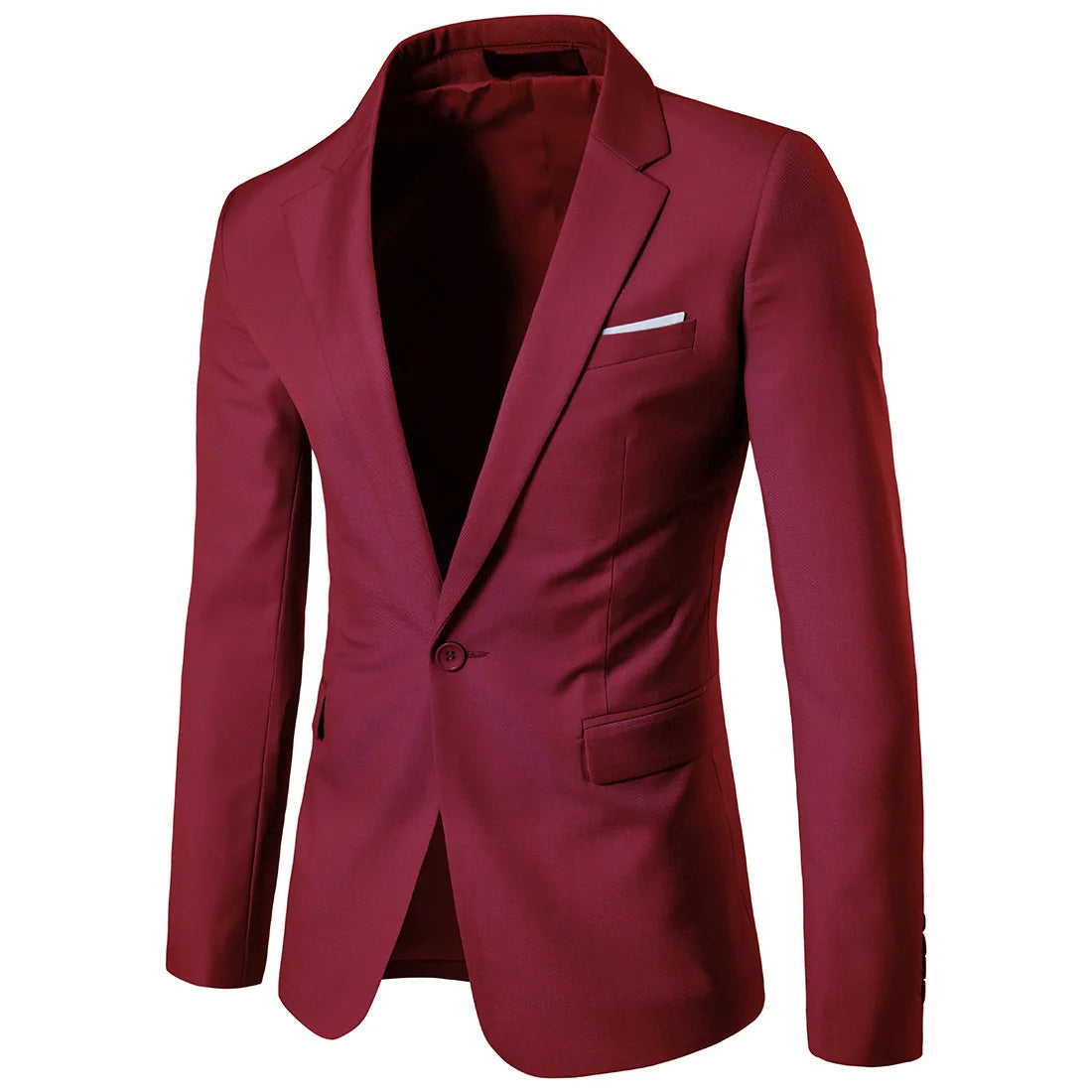 Business Casual Suit Man Best Man Wedding One Button Blazer Men's