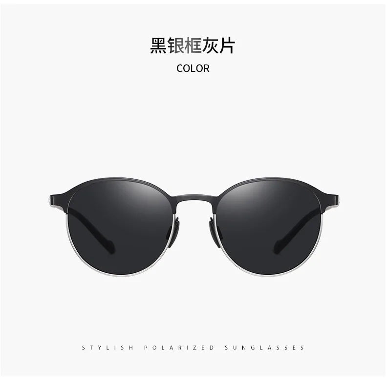 New Polarization Metal Sunglasses Glasses Fashion Dazzle Colour Half Frame Men Women Sport Bikes Bicycle Accessories Hiking