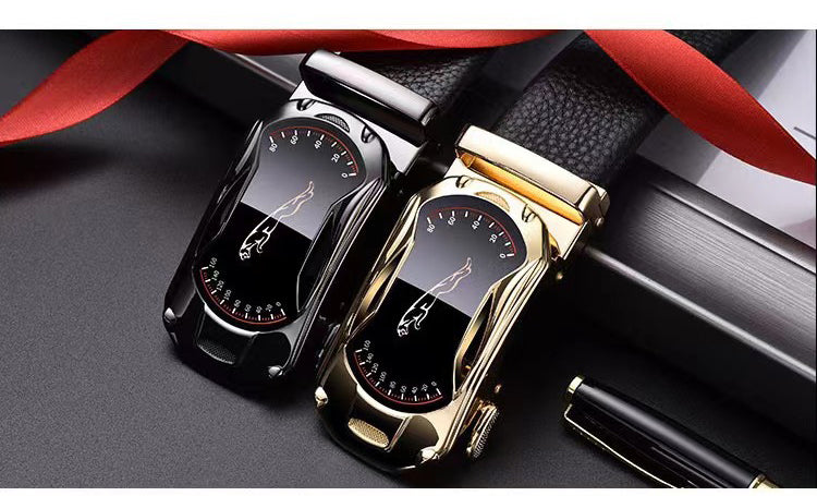 105 130 140 150 160 170cm Plus Size Leather Belt Metal Alloy Automatic Buckle Brand Luxury Designer Waist Belts for Men Jeans