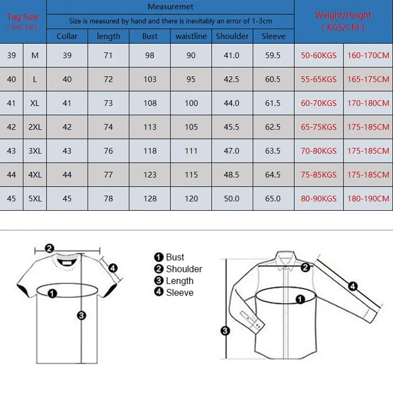 Men's Oxford Long Sleeve Shirts 100% Cotton Solid Color Turn Down Collar Regular Fit Daily Men Clothing Easy Care Shirts For Man