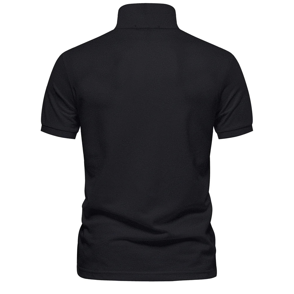 AIOPESON Brand Men's Polo Shirts Cotton Polo Shirts for Men Short Sleeve High Quantity Solid Polo Men New Summer Clothing