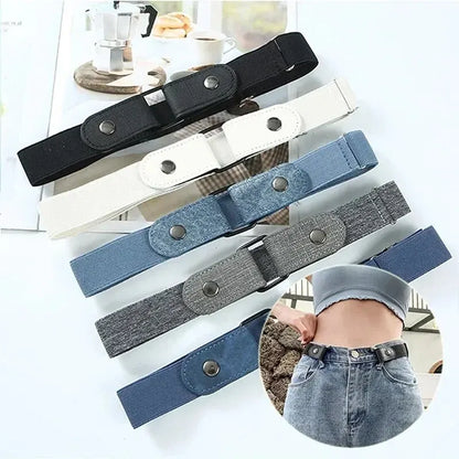 Invisible Elastic Lazy Belt Unisex Seamless Elastic Elastic Band Korean Style Trendy Ins Style Decorative Belt