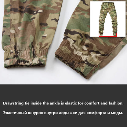 Mege Tactical Joggers Outdoor Ripstop Cargo Pants Working Clothing Hiking Trousers Men's Streetwear