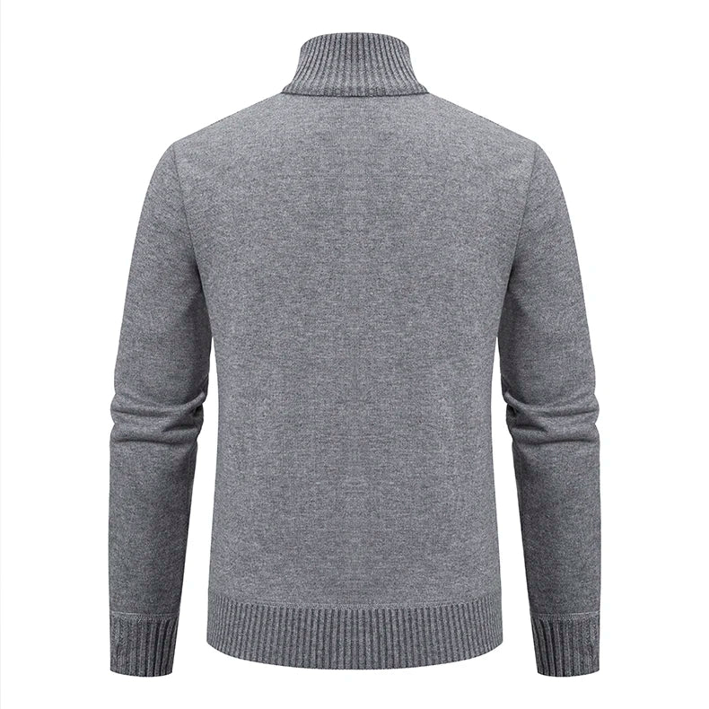 2025 autumn and winter new cashmere padded warm casual men's knitted sweater coat