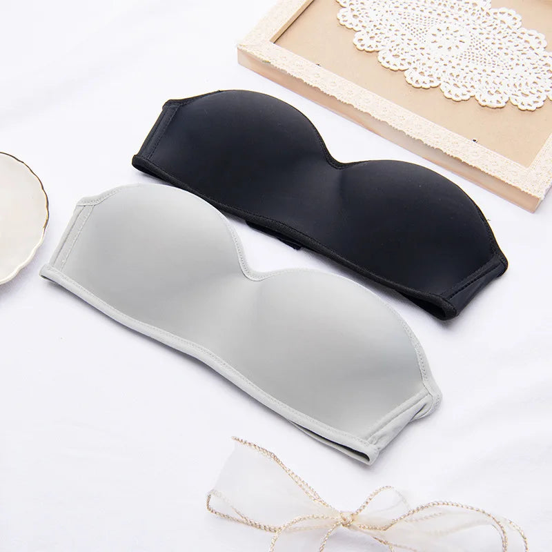 Women's Underwear Women Invisible Bra Strapless Bralette 1/2 Cup Female Seamless Party Wedding Bras Sexy Lingerie