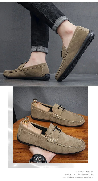 Tênis Brand Men Shoes  New Men Casual Shoes Allmatch Loafer Shoe Men Fashion Business Shoe Fashion Soft Sole Social Shoe 2024