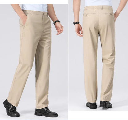 Mens Chino Pants Business Casual Dress Pants Spring Summer Autumn Trousers Lightweight Comfy Pants with Pockets