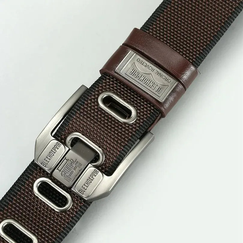 Men's Pin Buckle Youth Overalls Canvas Waistband Casual Retro Decorative Belts for Men Fashion High Quality Webbing Belt