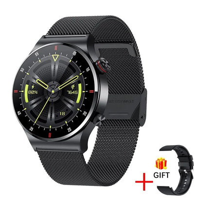 LIGE ECG+PPG Bluetooth Call Smart Watch 2025 Men AMOLED Full Touch Sports NFC Watches Men Smartwatch Waterproof For Android Ios